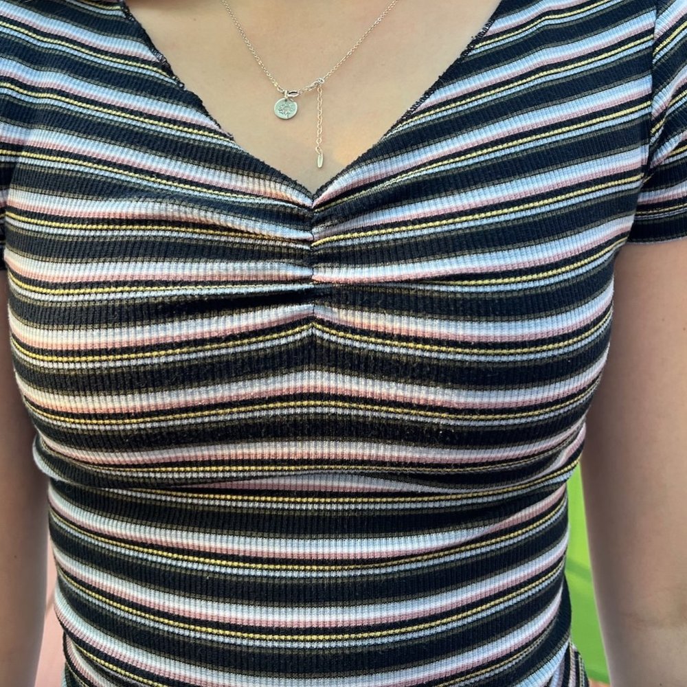 Women's Hollister XS Striped Tee Shirt